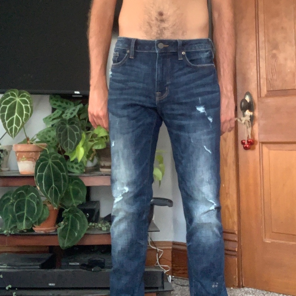 AMERICAN EAGLE SLIM STRAIGHT JEANS 30x34